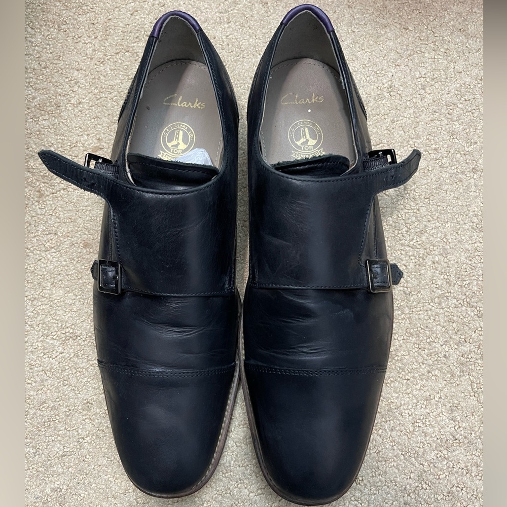 Double Monk Strap Dress Shoes- Clarks 9